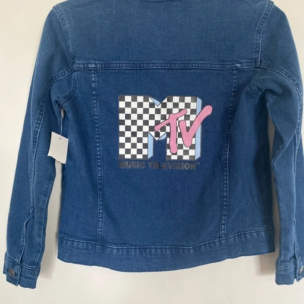 New tags girls, 10/12 MTV graphic jean jacket